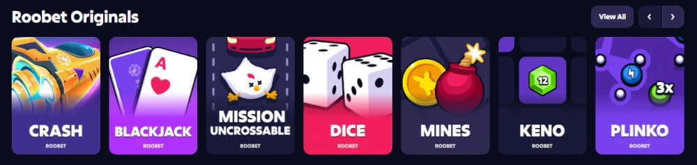 Roobet Originala Spel